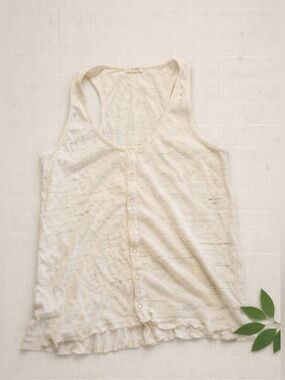 rag & bone/JEAN Ribbed Button Tank Top MM